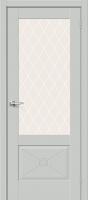 Прима-13.Ф2.0.0 Grey Matt White Сrystal